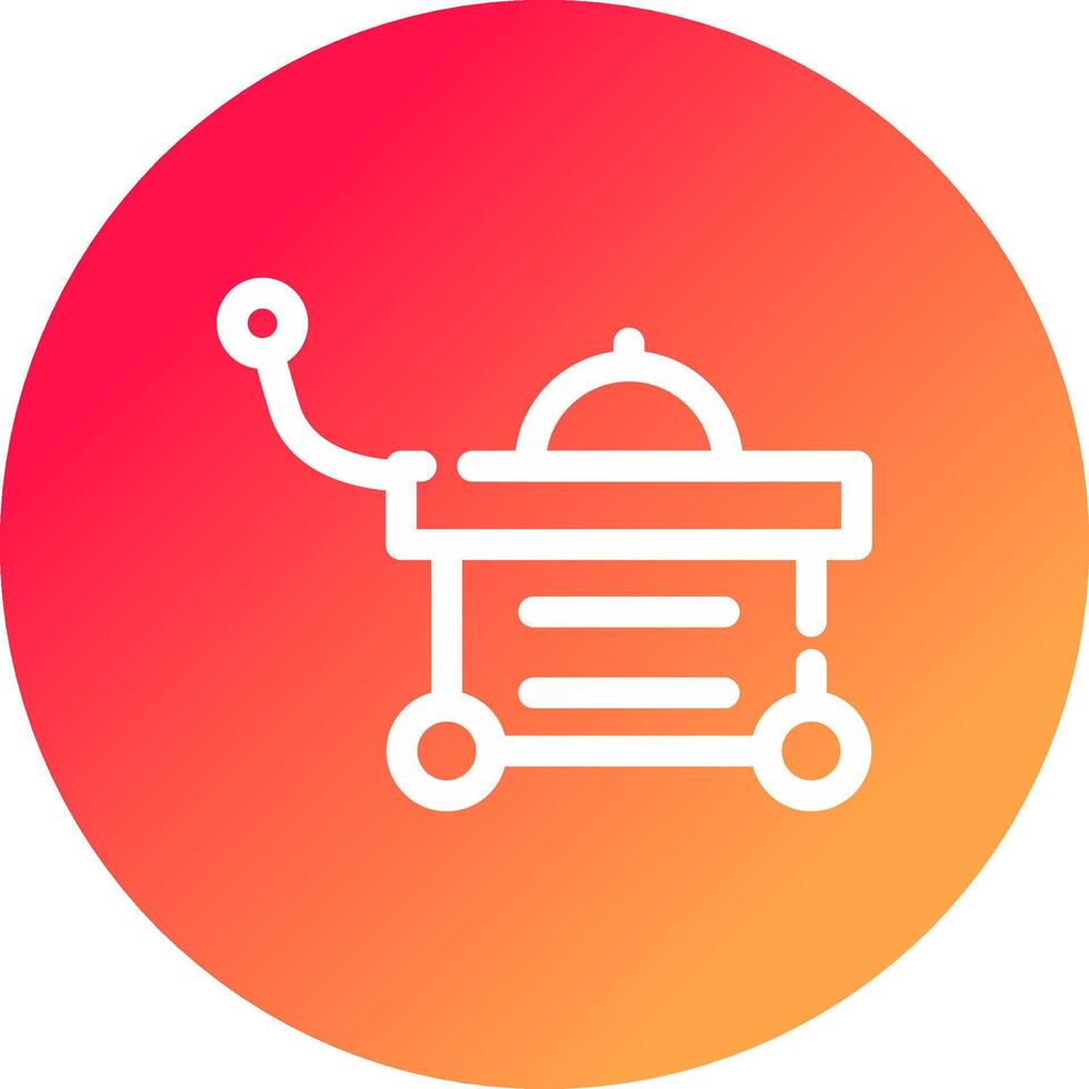 Food Cart kreatives Icon-Design vektor