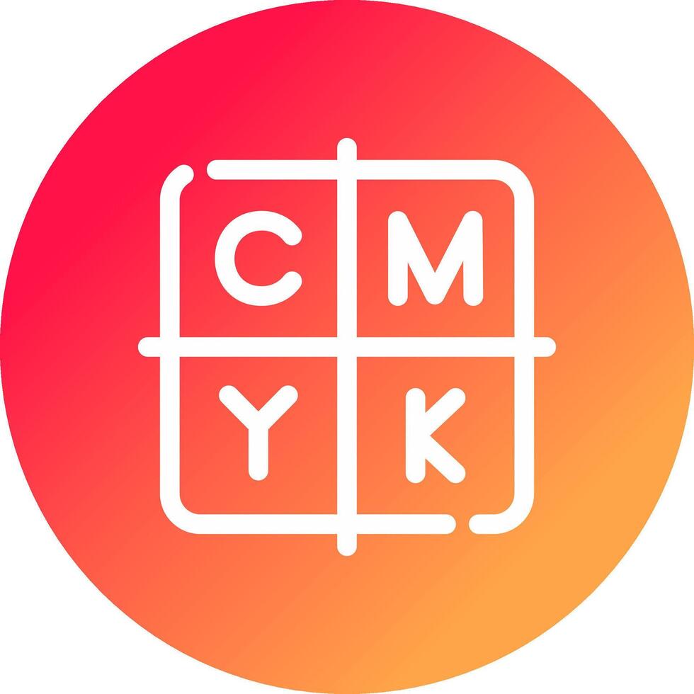 kreatives CMYK-Icon-Design vektor