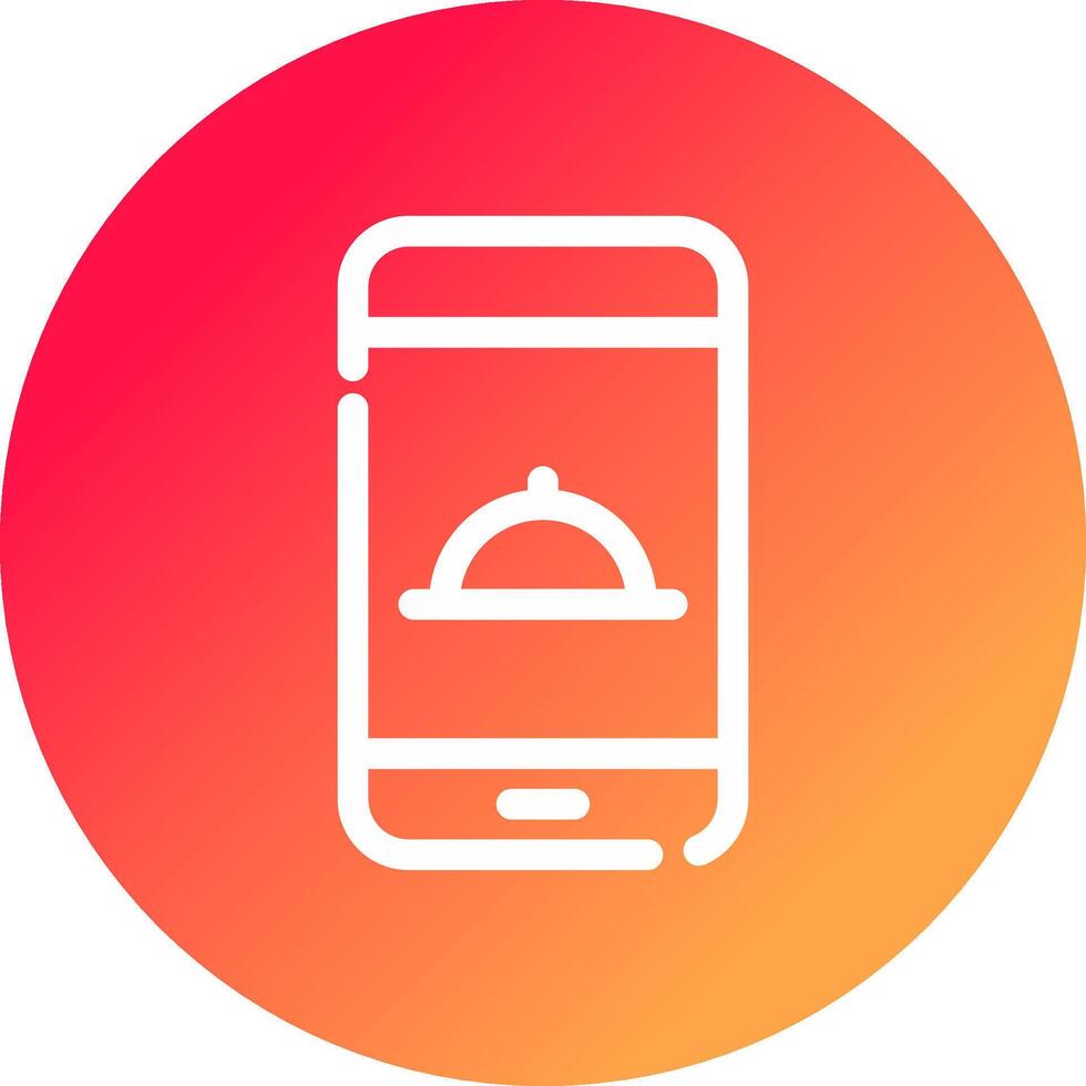 Food-App kreatives Icon-Design vektor