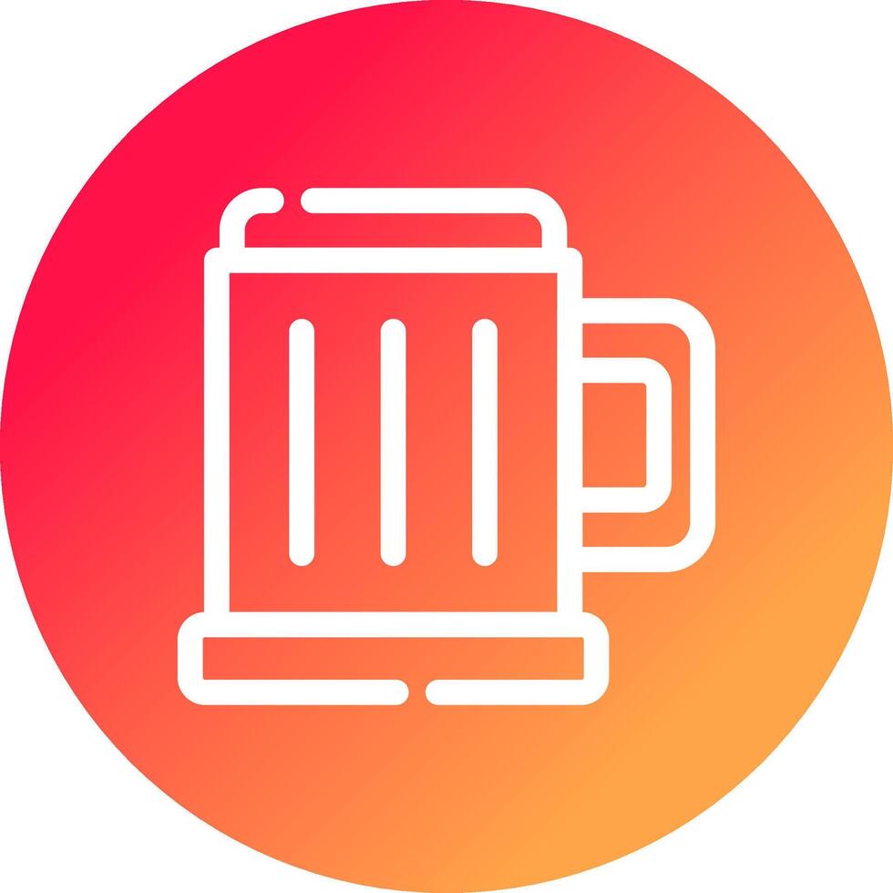 Pint Bier kreatives Icon-Design vektor