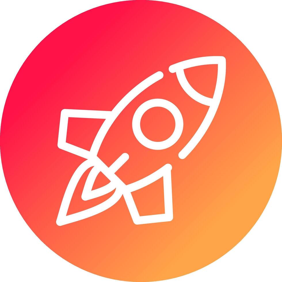 Rakete kreatives Icon-Design vektor