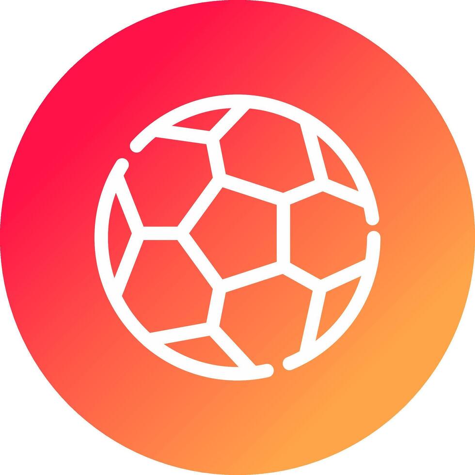 Fußball kreatives Icon-Design vektor