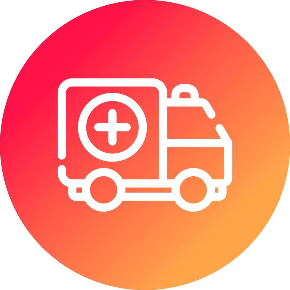 Krankenwagen kreatives Icon-Design vektor