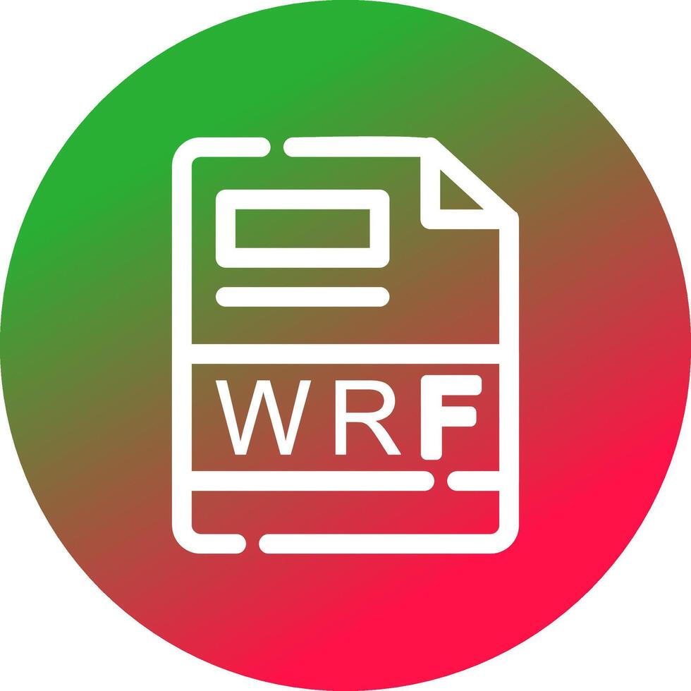 wrf kreativ ikon design vektor