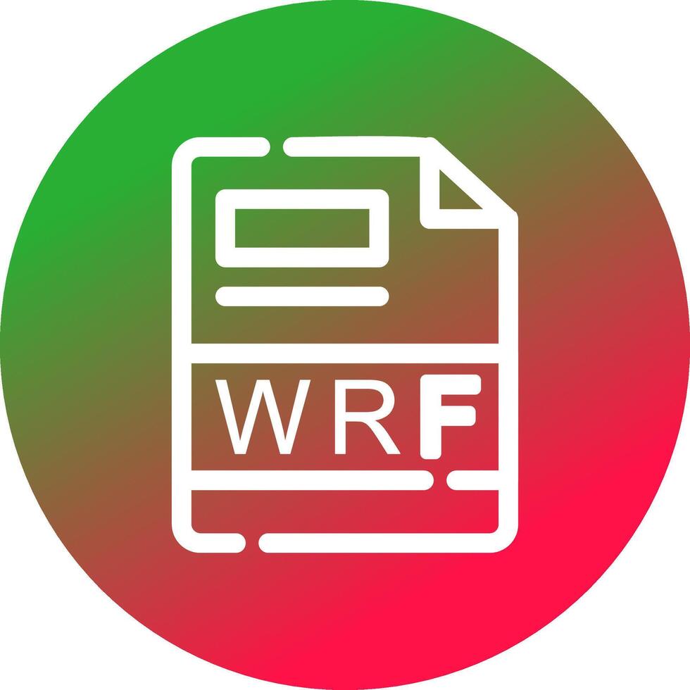 Wrf kreativ Symbol Design vektor