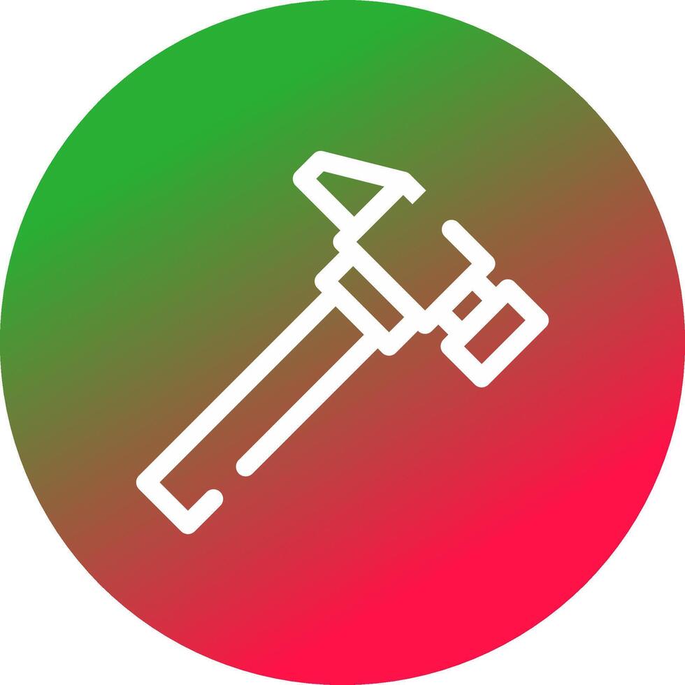 Hammer kreatives Icon-Design vektor