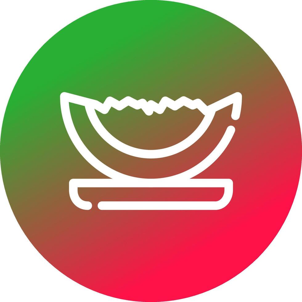 Wassermelone kreatives Icon-Design vektor