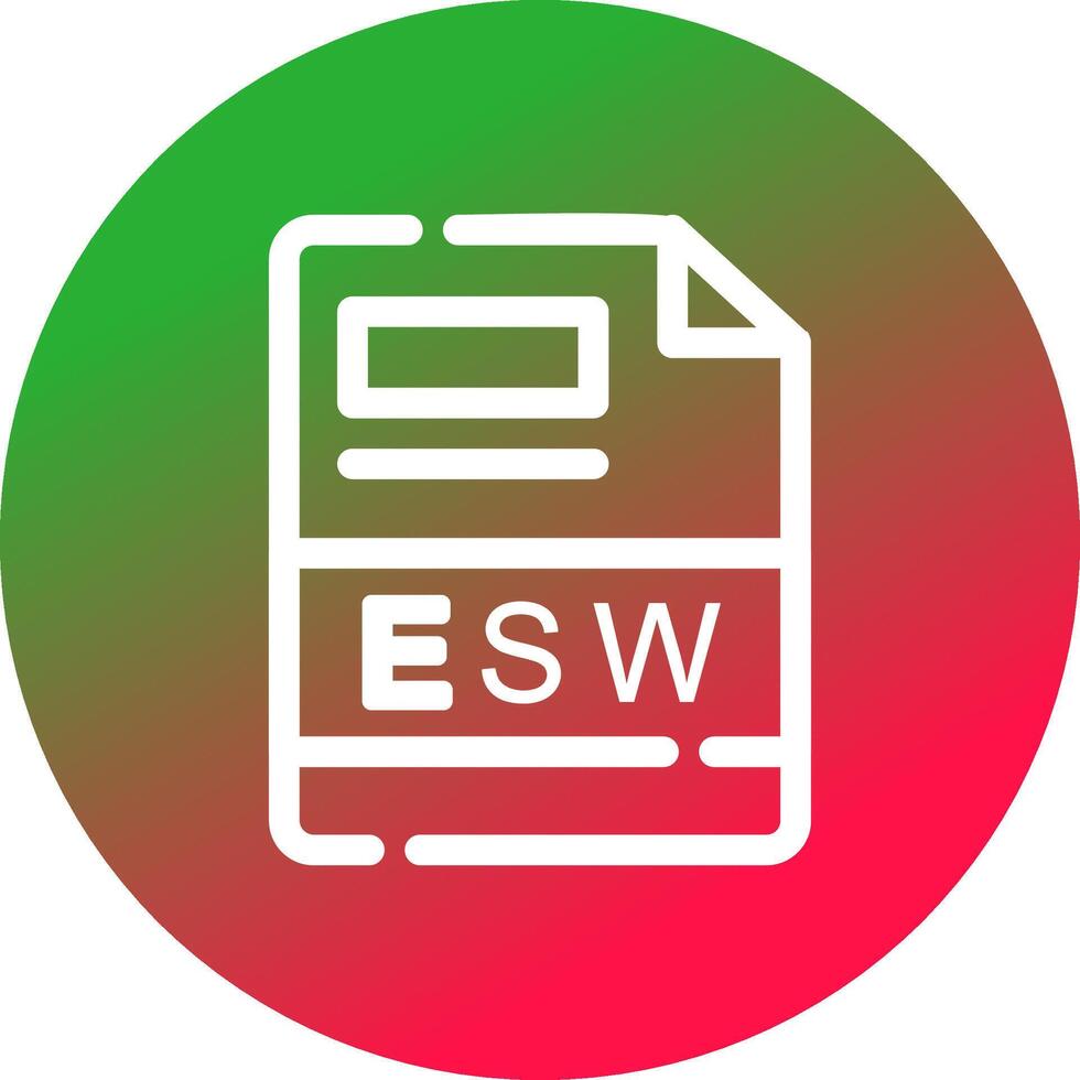 esw kreativ Symbol Design vektor