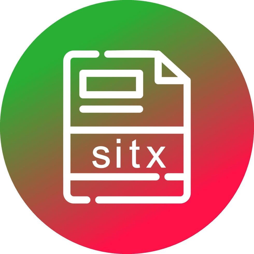 sitx kreativ Symbol Design vektor