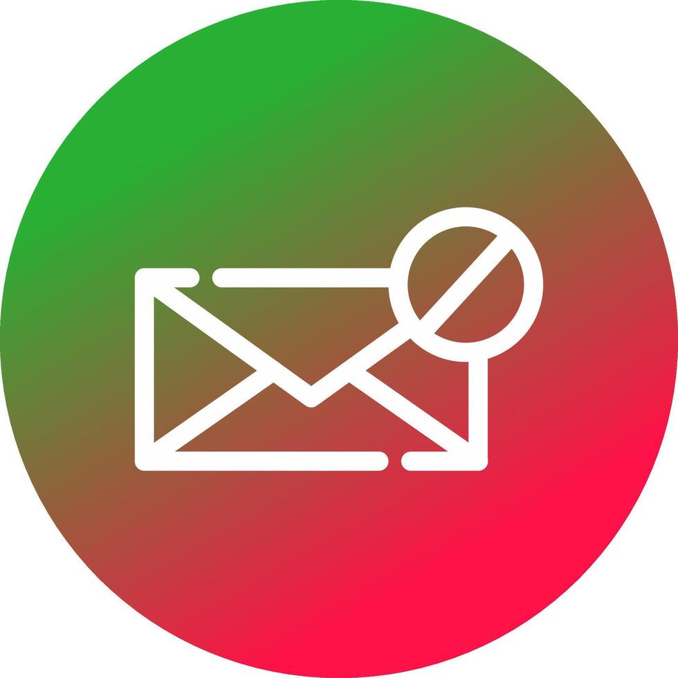 E-Mail-Block kreatives Icon-Design vektor