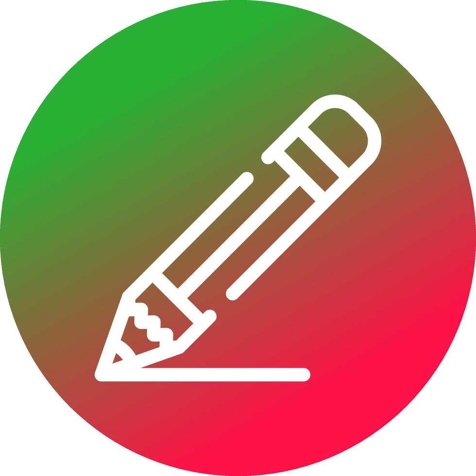 kreatives Icon-Design mit Bleistift vektor