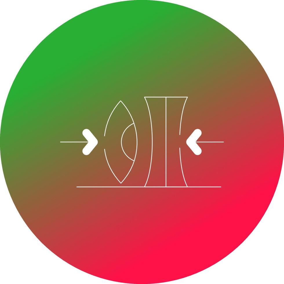 hög index linser kreativ ikon design vektor