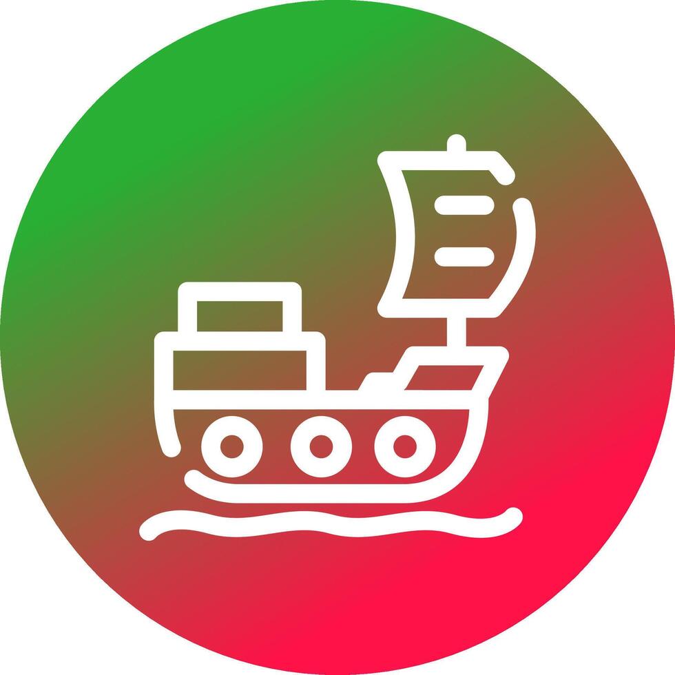 Piratenschiff kreatives Icon-Design vektor