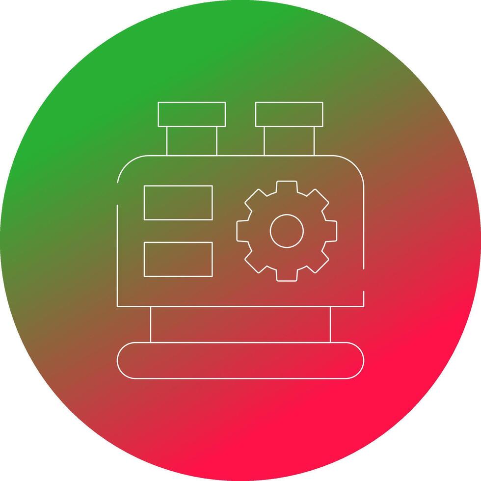 Maschinen kreatives Icon-Design vektor