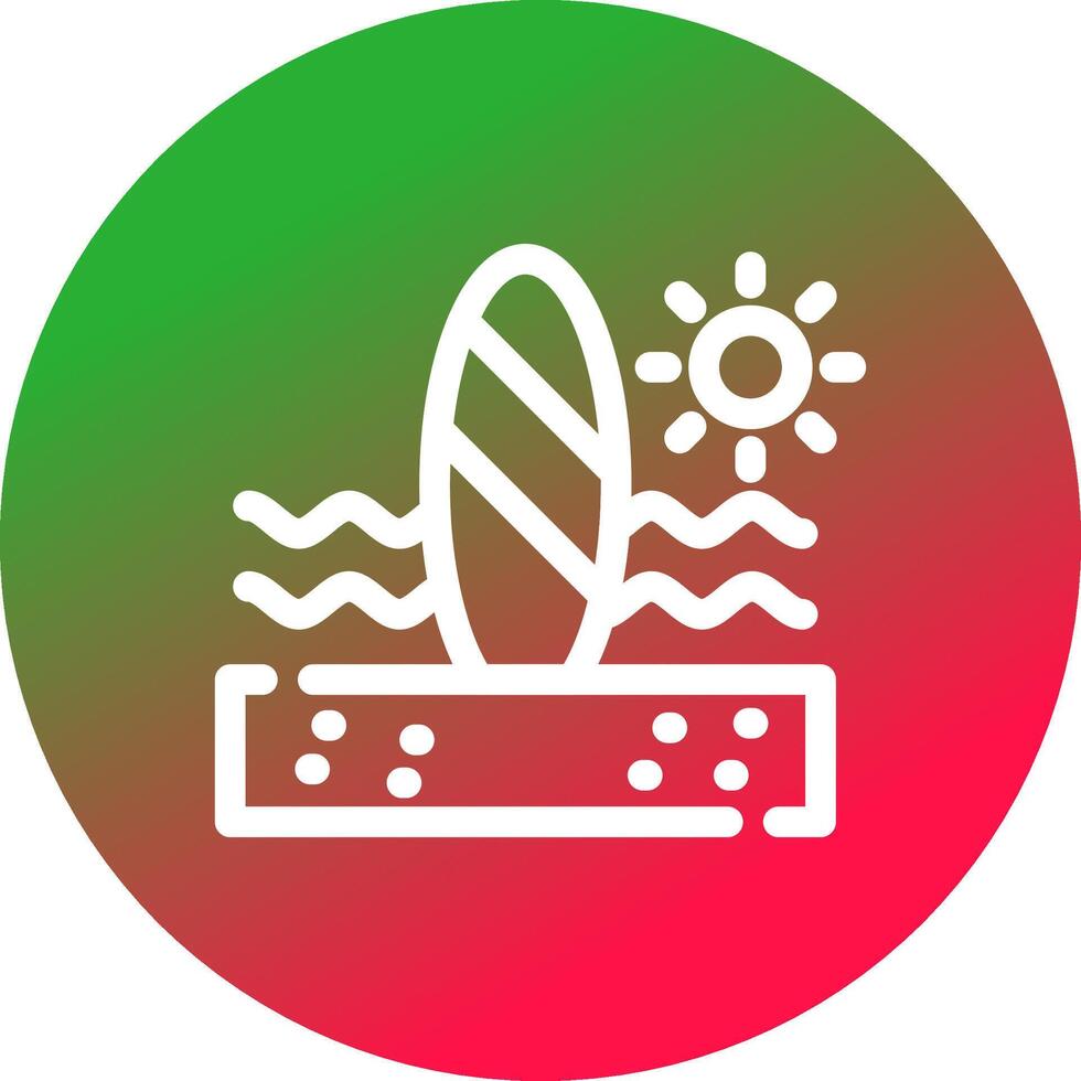 Paddle Surf kreatives Icon-Design vektor