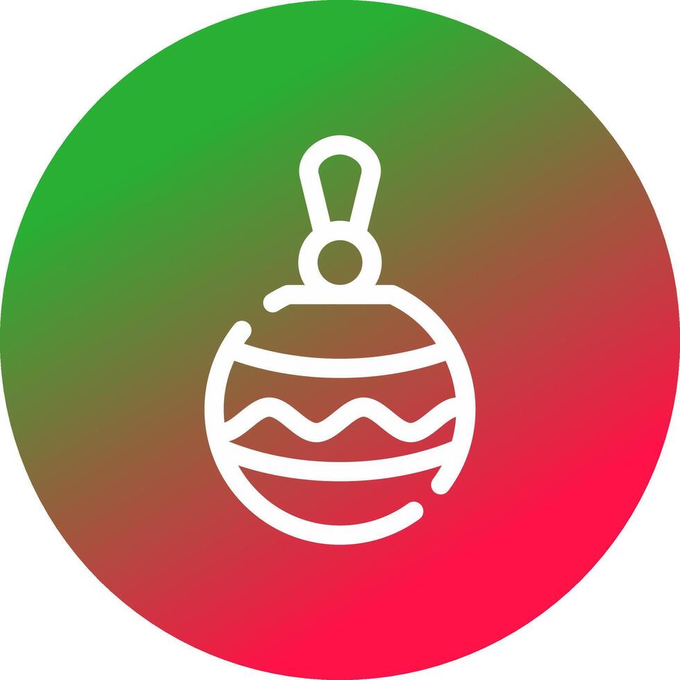 Christbaumkugel kreatives Icon-Design vektor