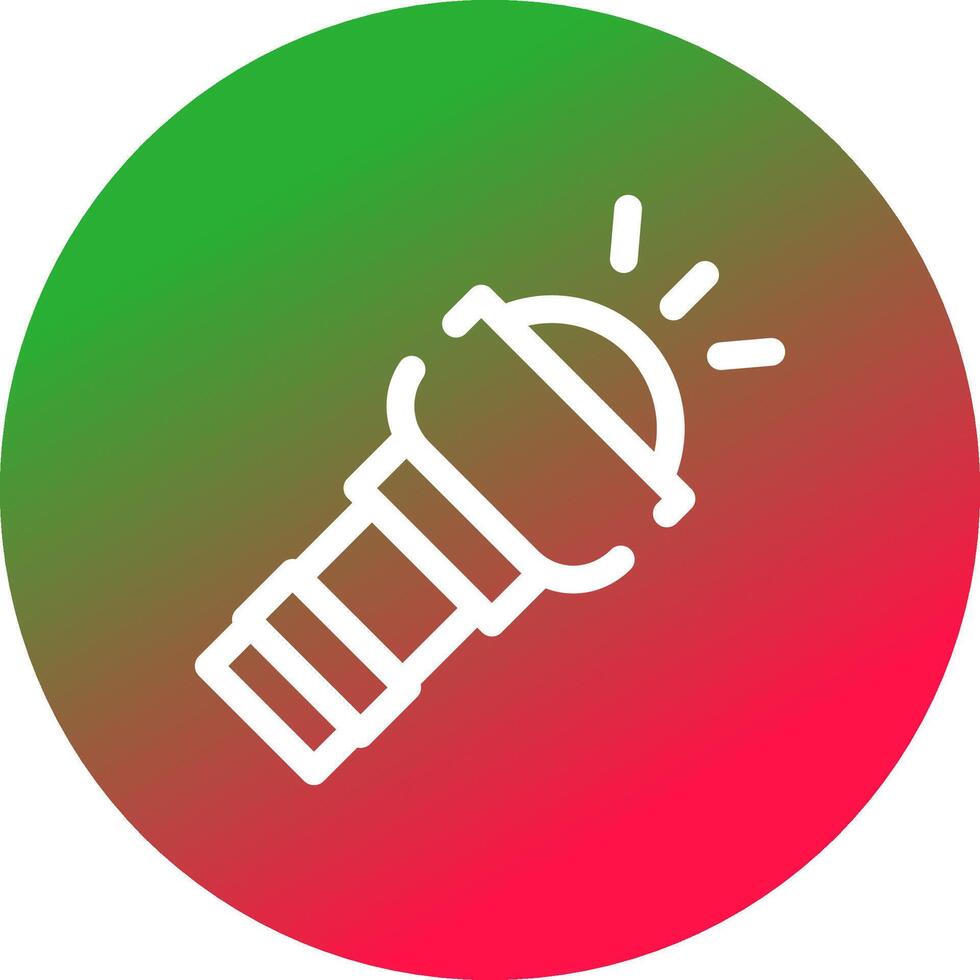 Taschenlampe kreatives Icon-Design vektor