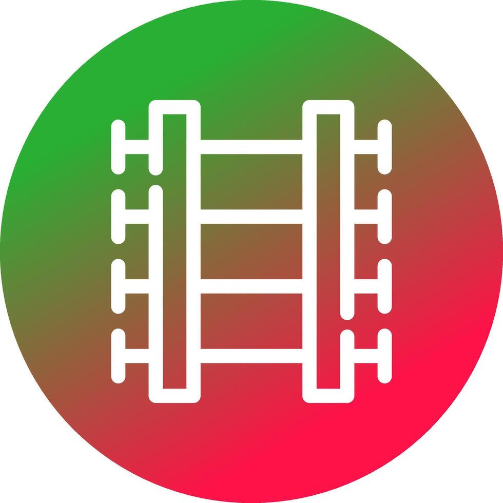 Bahngleise kreatives Icon-Design vektor