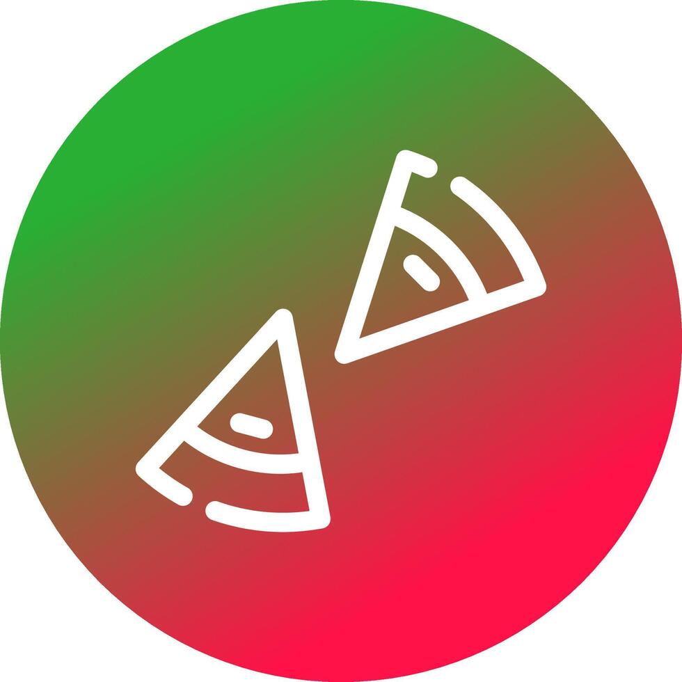 Pizza kreatives Icon-Design vektor