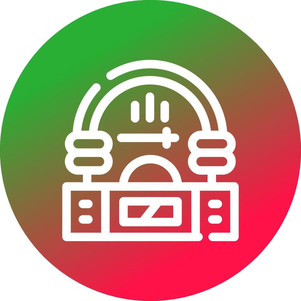 Jukebox kreatives Icon-Design vektor