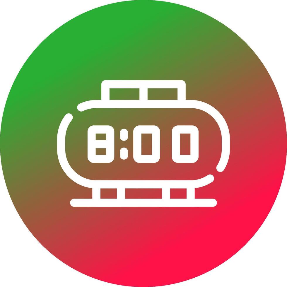 Digitaluhr kreatives Icon-Design vektor