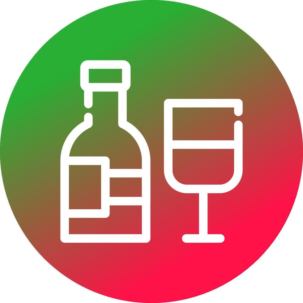 Wein kreatives Icon-Design vektor