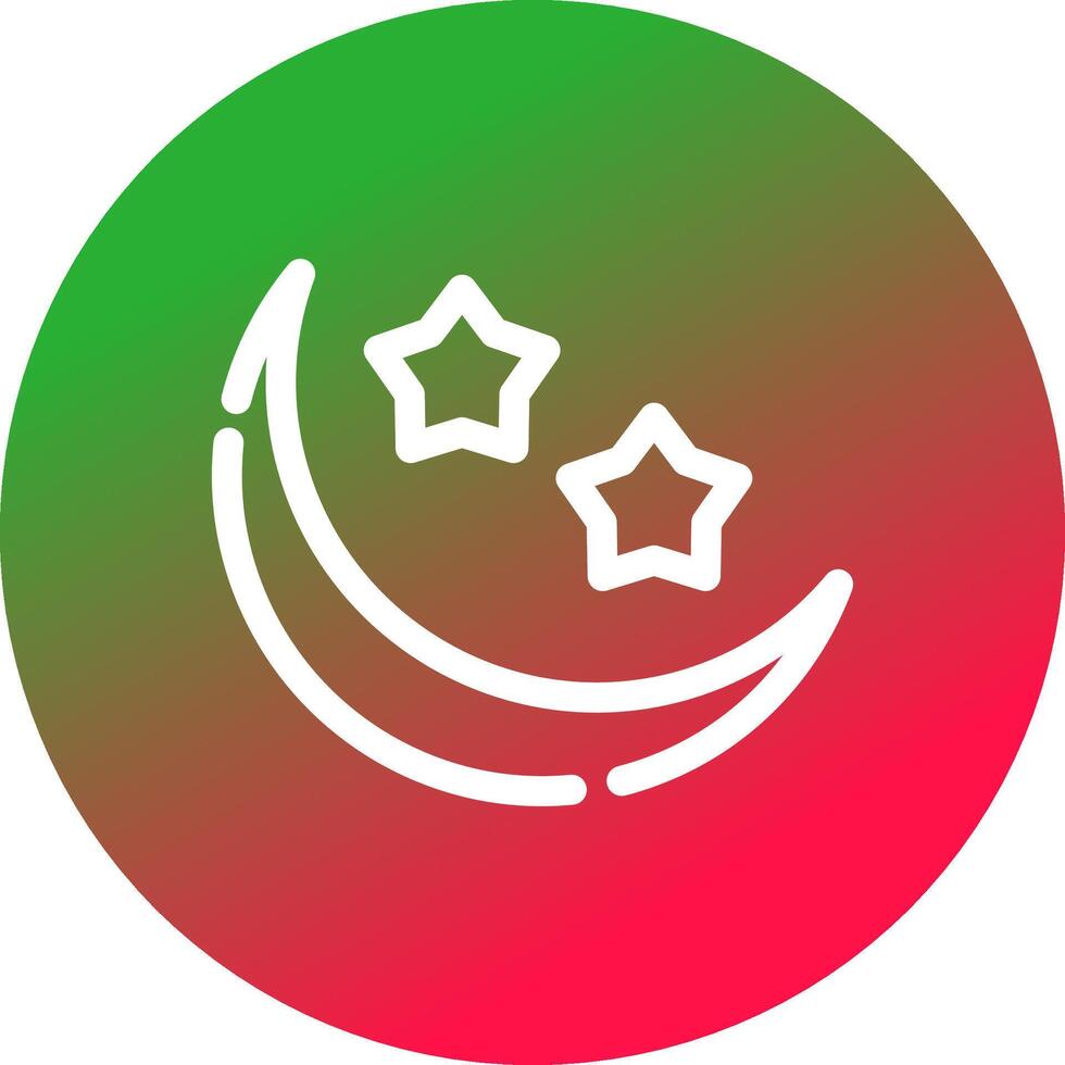 Mond kreatives Icon-Design vektor