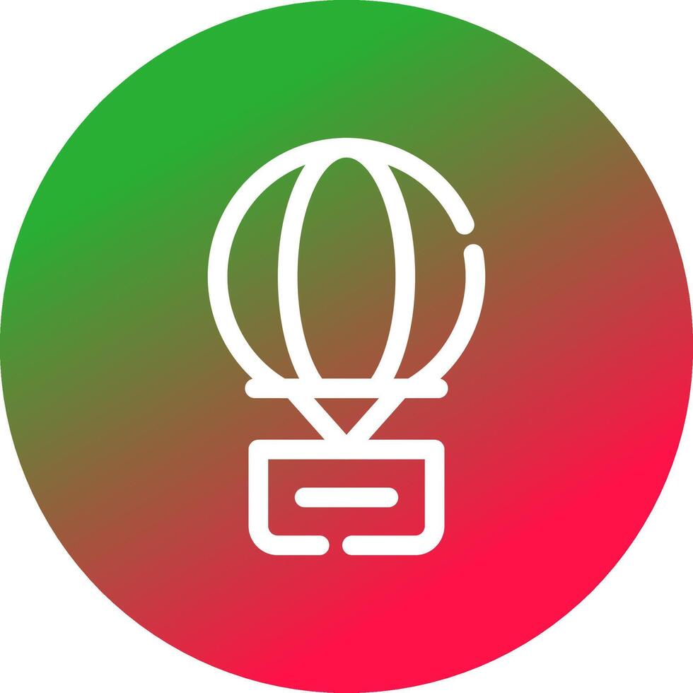 Heißluftballon kreatives Icon-Design vektor