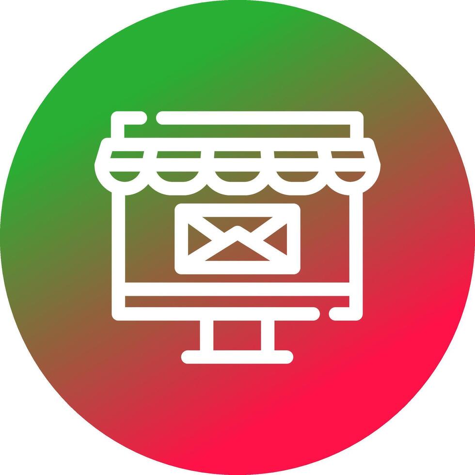 E-Mail kreatives Icon-Design vektor