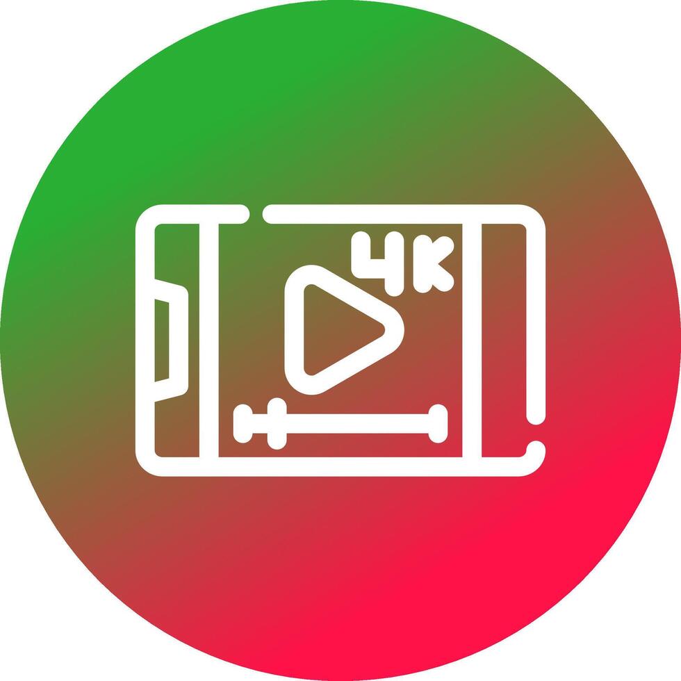 Video-Streaming kreatives Icon-Design vektor