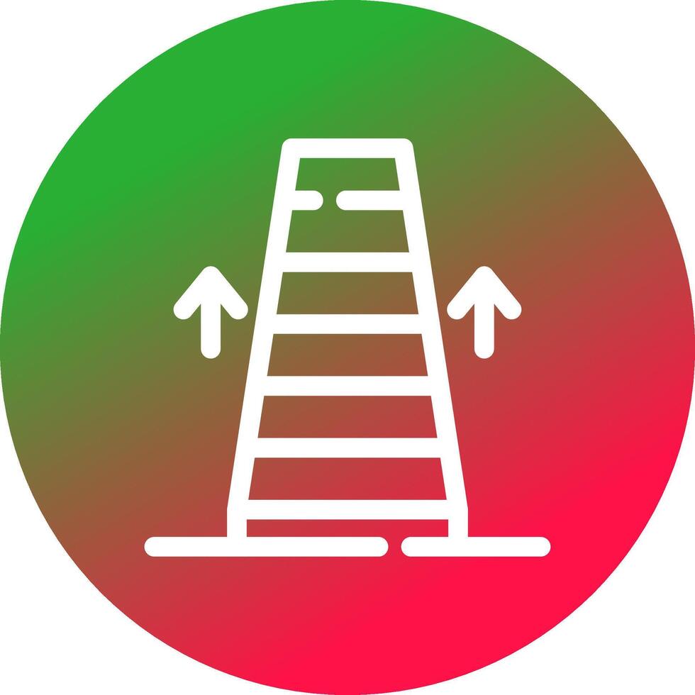 Rolltreppe kreatives Icon-Design vektor