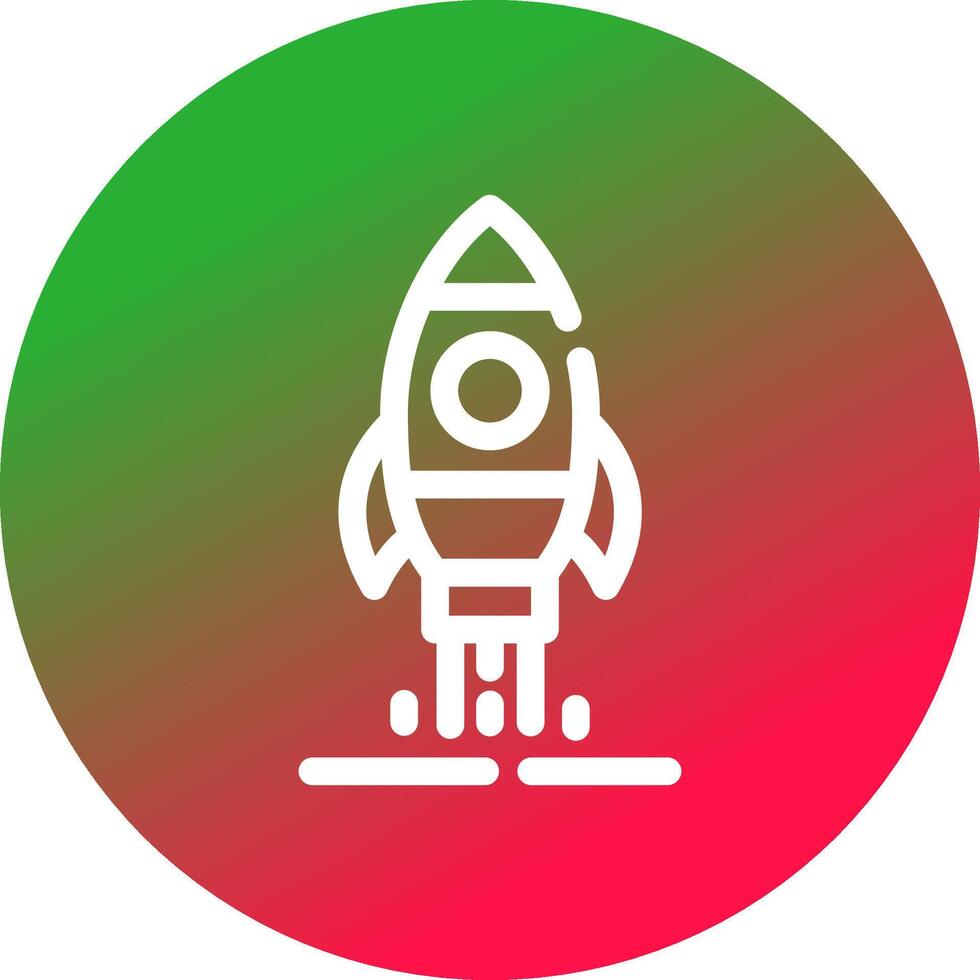 Rakete kreatives Icon-Design vektor