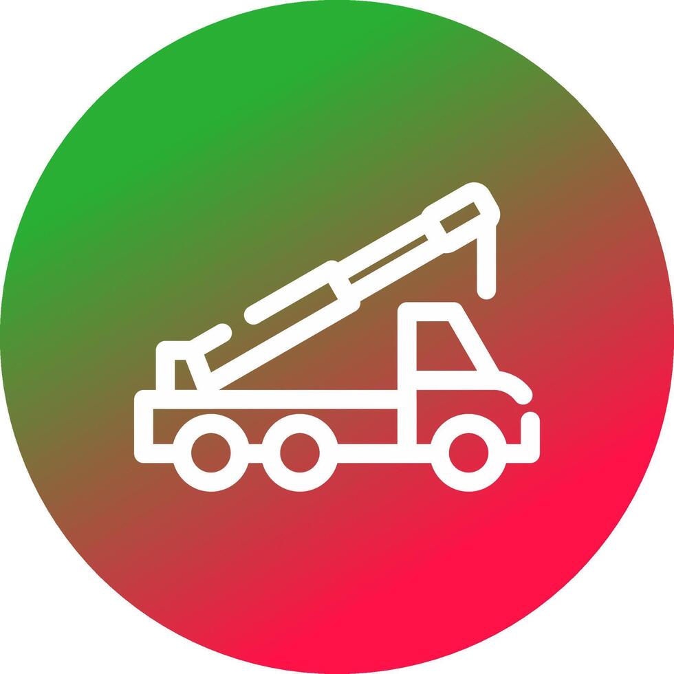 kreatives Icon-Design für Kranwagen vektor