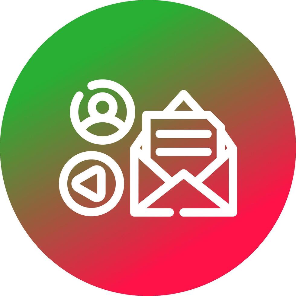 E-Mail-Werbung kreatives Icon-Design vektor