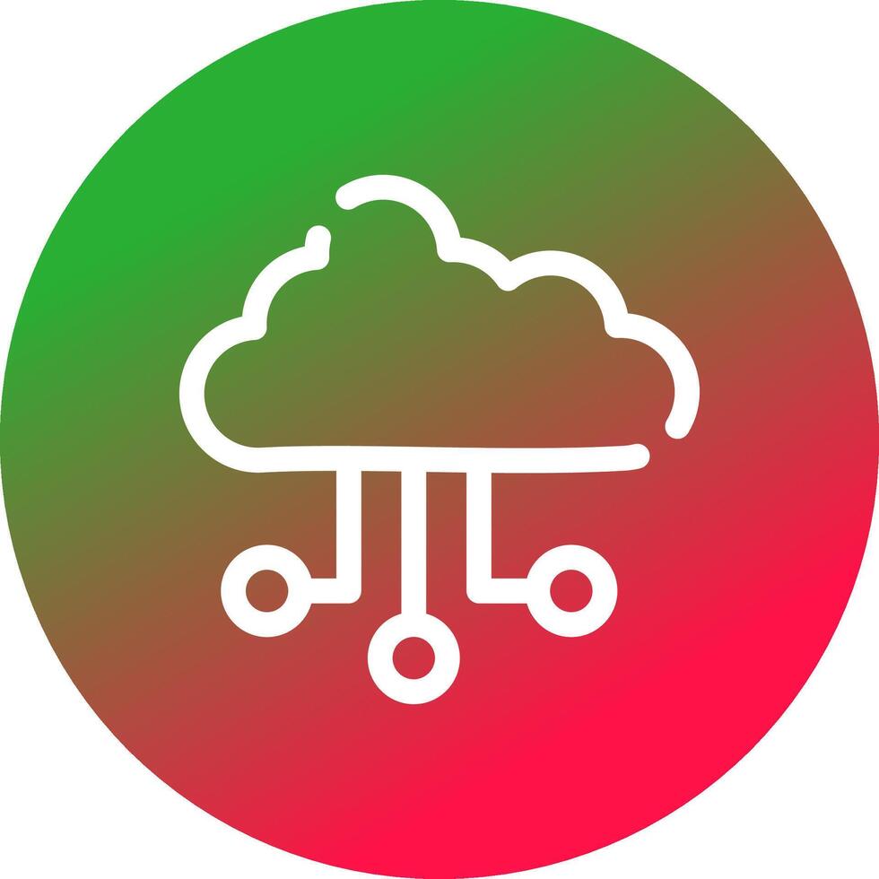 Wolke kreatives Icon-Design vektor