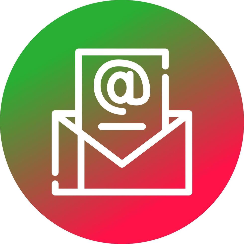 Email Marketing kreativ Symbol Design vektor