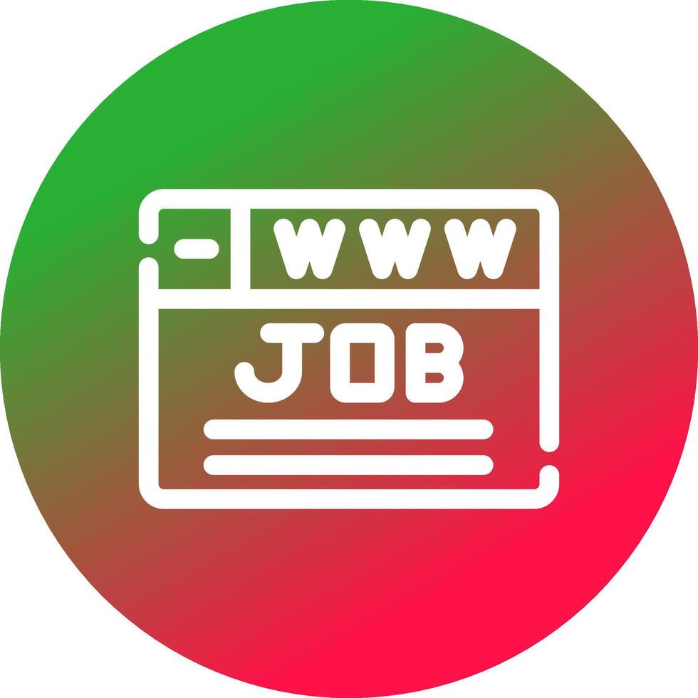 kreatives Icon-Design für die Jobsuche vektor