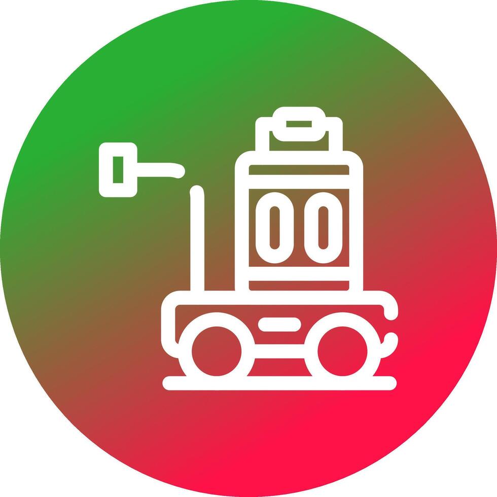 Gepäckwagen kreatives Icon-Design vektor