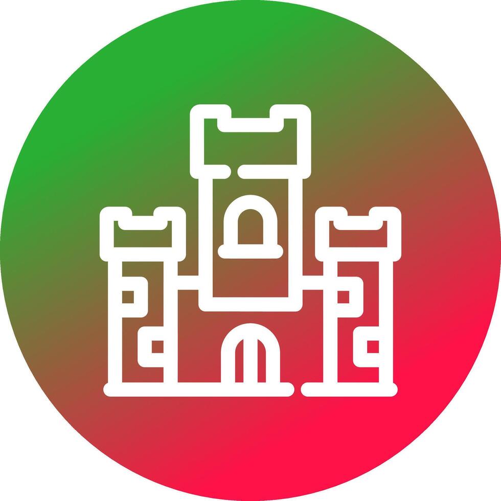 Schloss kreatives Icon-Design vektor