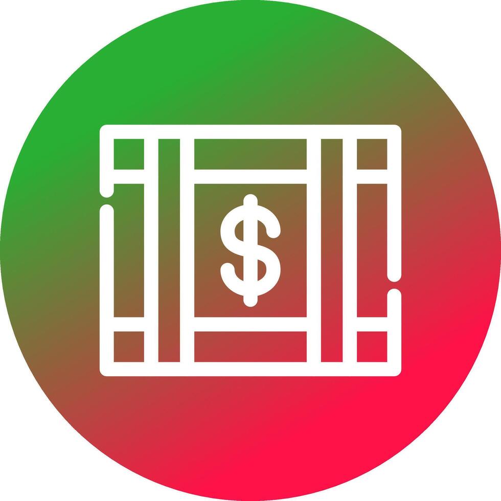 Geld kreatives Icon-Design vektor