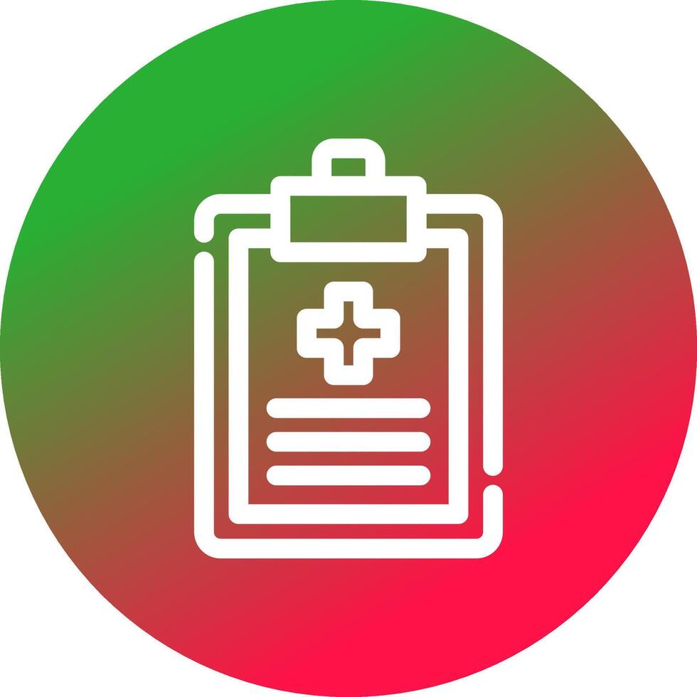 Gesundheitsbericht kreatives Icon-Design vektor