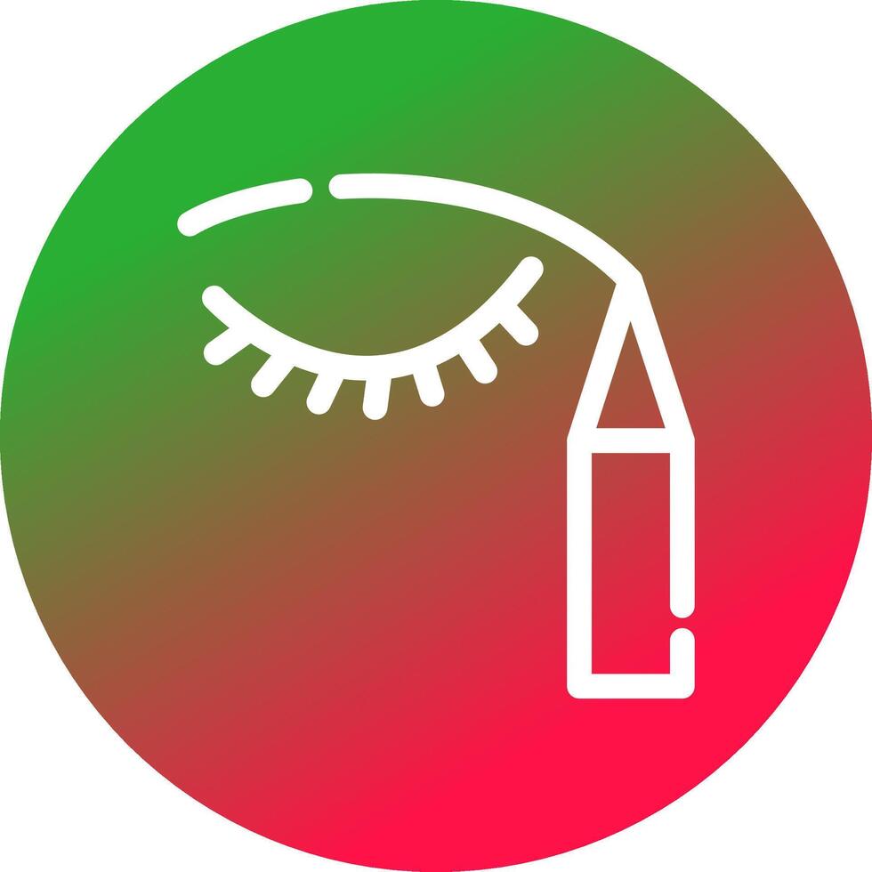 Eyeliner kreatives Icon-Design vektor