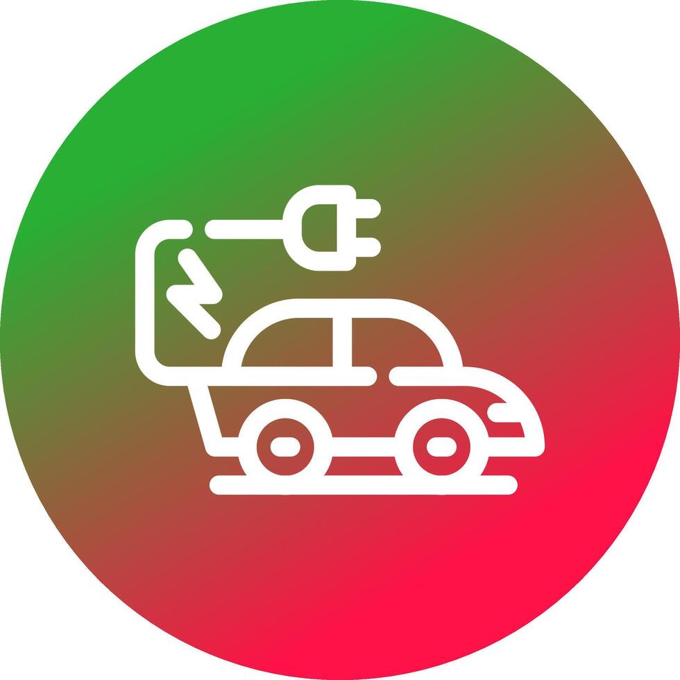 kreatives Icon-Design für Elektroautos vektor