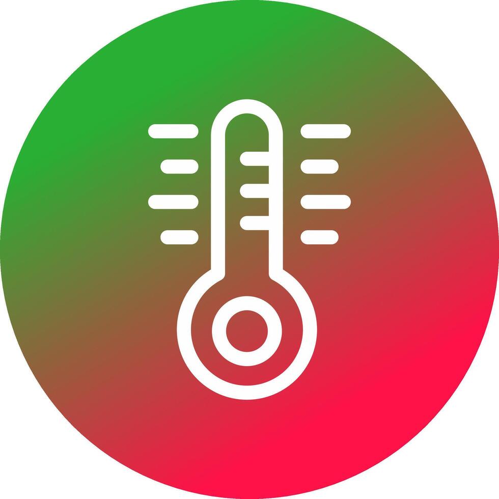 Thermometer kreatives Icon-Design vektor