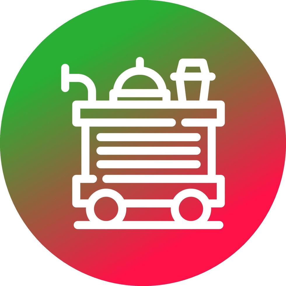 Food Trolley kreatives Icon-Design vektor