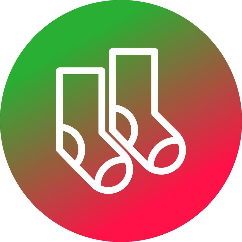 Socken kreatives Icon-Design vektor