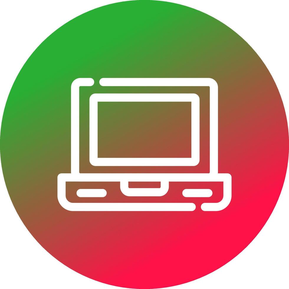 Laptop kreatives Icon-Design vektor