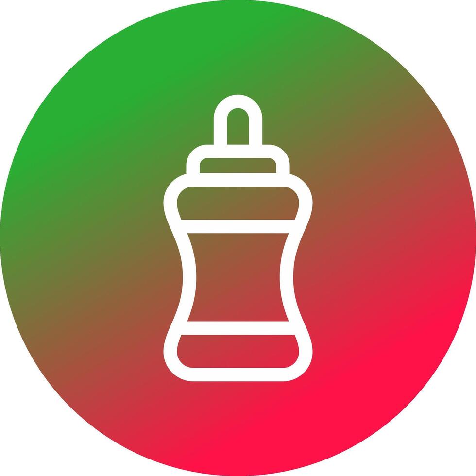 Wasserflasche kreatives Icon-Design vektor