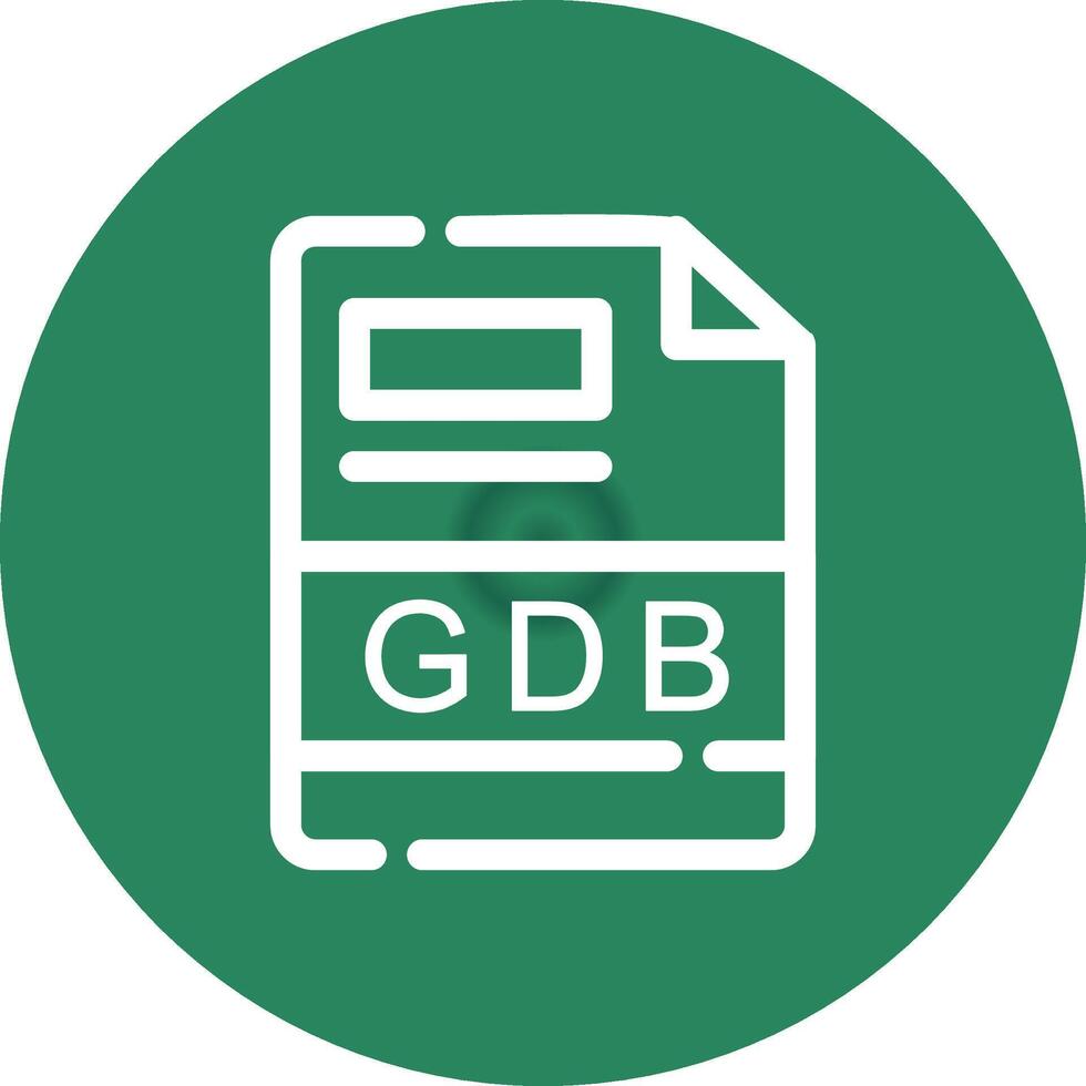 gdb kreativ Symbol Design vektor