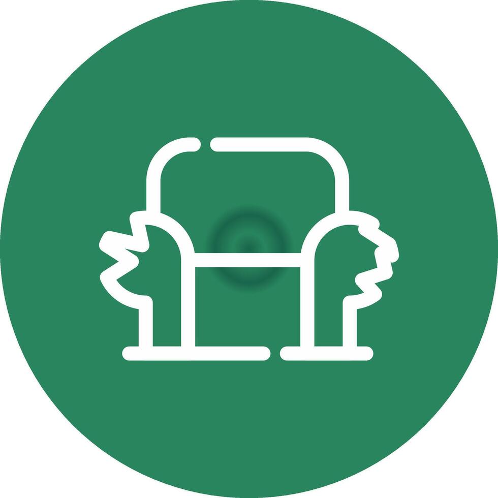 Sofa kreatives Icon-Design vektor